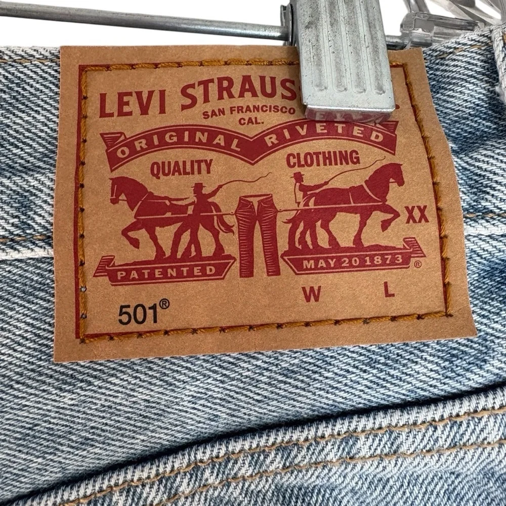 LEVI’s 501 Button Fly Classic Cutoff Denim Shorts Size 31 — SUMMER STAPLE!!!